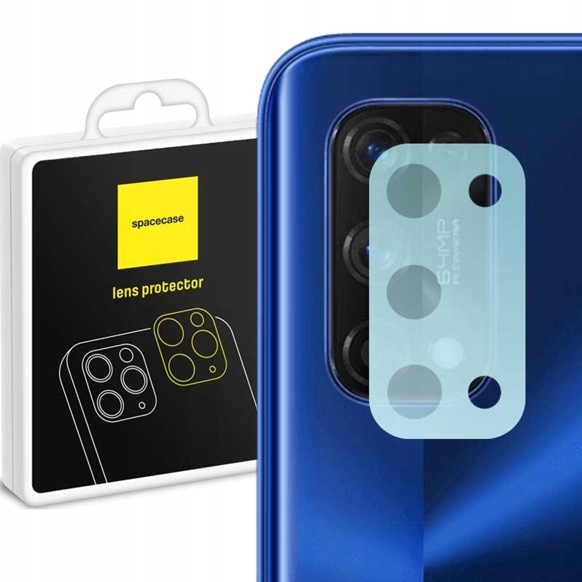 Spacecase Gehard Glas Voor Realme 7 Pro Camera Glasbescherming