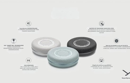 Beyerdynamic De Space Handsfree Oplossing Voor Het Werk Thuis En Op Kantoor Uitstekend Geluid Voor Muziekweergave Ruisonderdrukking En Eco Teams En Zoom Gecertificeerd Beyerdynamic De Space Handsfree Oplossing Voor Het Werk Thuis En Op Kantoor Uitstekend Geluid Voor Muziekweergave Ruisonderdrukking En Eco Teams En Zoom Gecertificeerd