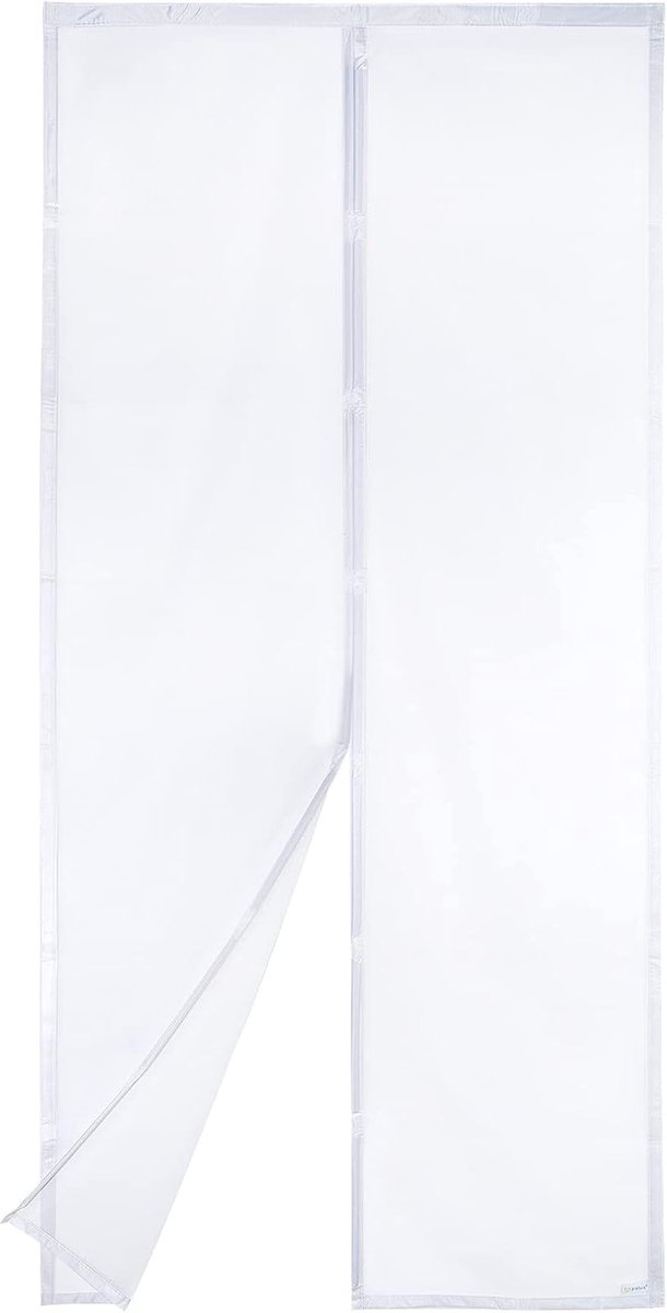 Hordeur, magnetische insectenwerende balkondeur 100x210 cm, 2x dan de Apalus klassieker, kattenklauwveilig, sterkere magneten, 3,8 cm brede klittenband, niet in te korten