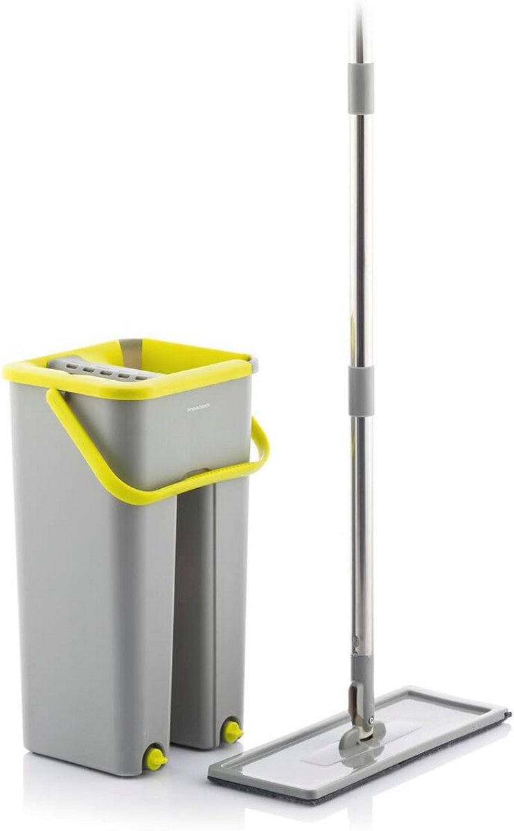 Goedkoopste Dubbele actie microvezel mop met emmer en pedaaluitwringer