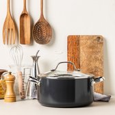 Bol.com GreenPan Valencia Pro Aluminium Kookpan met deksel Ø24cm - 5.1L - PFAS-vrij - inductie - Ovenbestendig 220 graden - Vaat... aanbieding