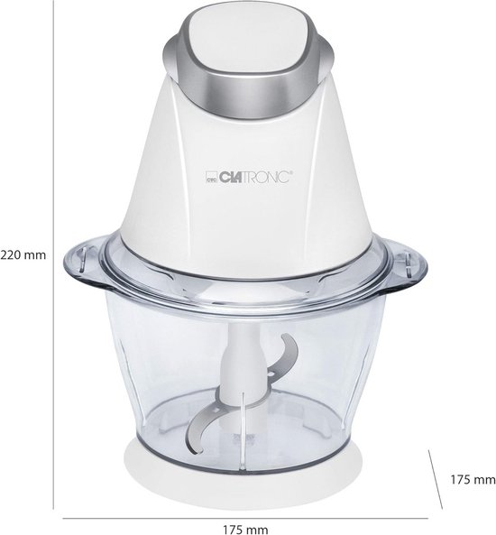Multifunctionele Hakmolen en Ice Crusher - 2-in-1 Keukenapparaat - 250 Watt, Wit — afbeelding 4