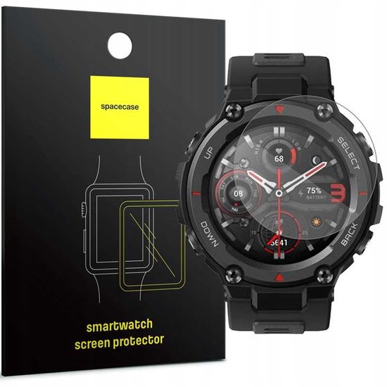 Kwmobile 2x Cover Geschikt Voor Amazfit Active2  A24   Fitnesstracker Cover Van Gehard Glas En Kunststof Frame Set Transparant 1115651765