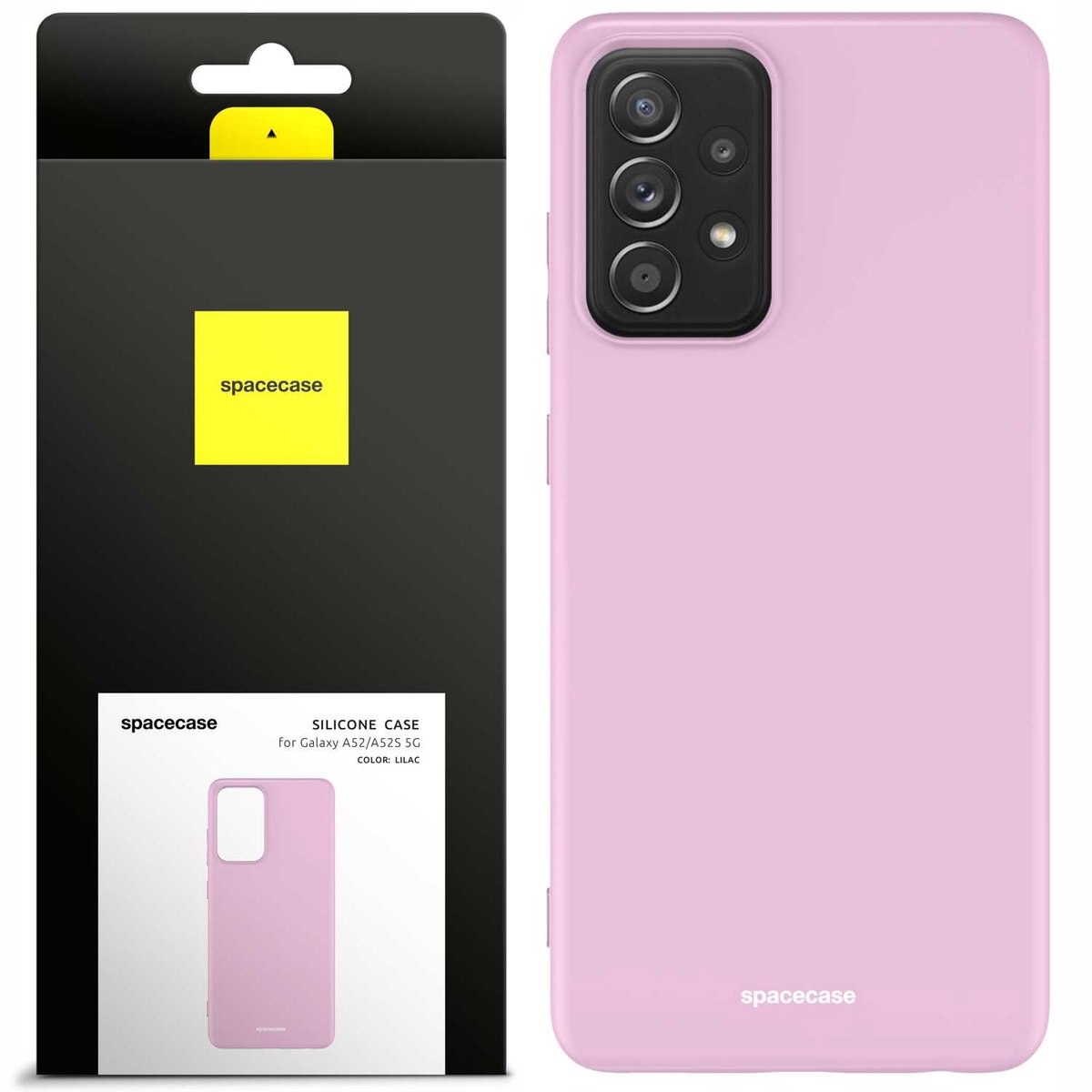 Spacecase Siliconen Behuizing Galaxy A52 A52S Lilac Cover