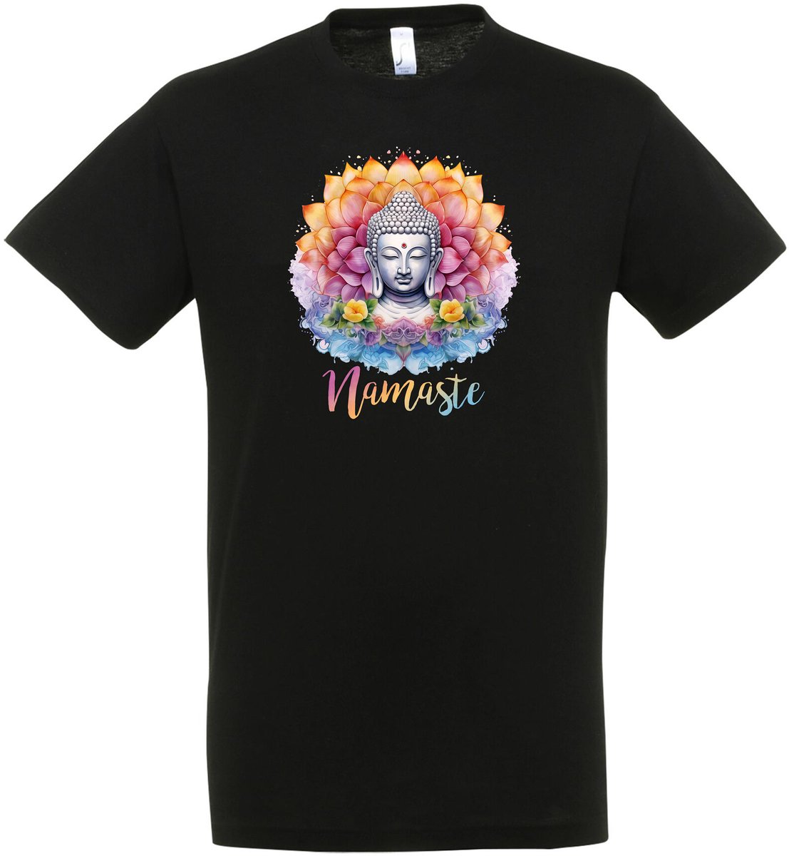 Namaste Buddha T-shirt – Yoga T-shirt – Fun T-shirt – Yoga Nidra - Meditatie - Zwart – Grappig shirt – Yogamat - Yoga Kleding – Meditation - Zen - Leuk Cadeau – Yoga shirt Dames – Yoga shirt Heren – Unisex - Maat XXL