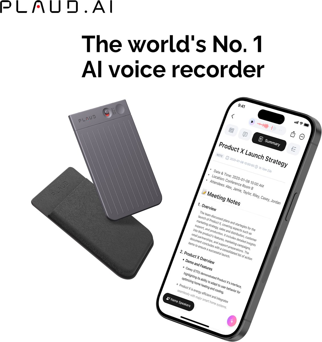 2 Stück) Kabel für PLAUD Note AI Voice Recorder, yystao Stabiles magnetisches USB Ladekabel kompatibel mit plaud Note