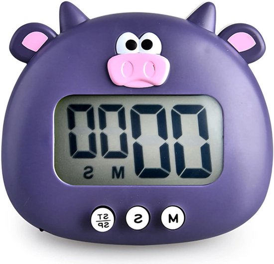 Eieruhr Digital Magnetisch - Cartoon-Tier Design, LCD Display