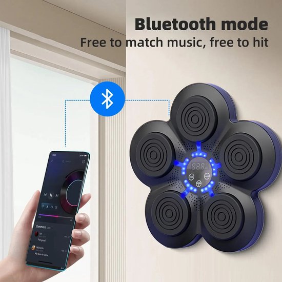LPQKCcY Muziek Boksen Machine, Boksen Muur Punch Pad Game voor Kinderen