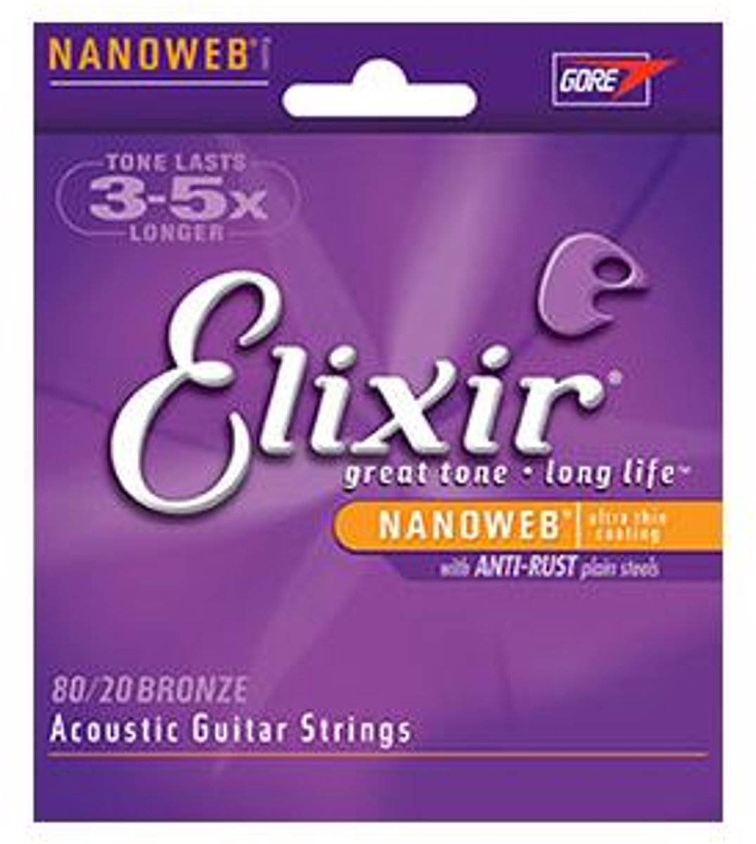 Elixir Strings 11027 snaar voor muziekinstrumenten Akoestisch 6 stuk(s) Staal Gitaar