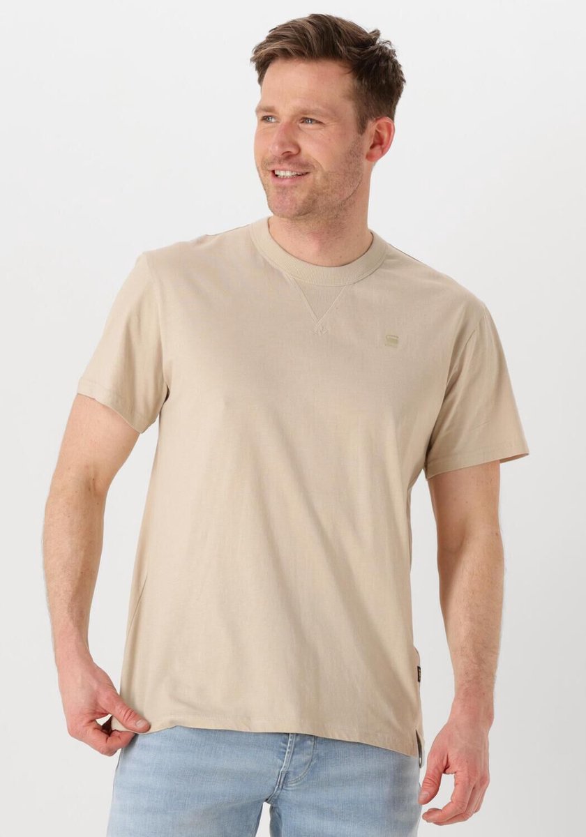 G-Star Raw Nifous R T Polo’s & T-shirts Heren Polo shirt Beige