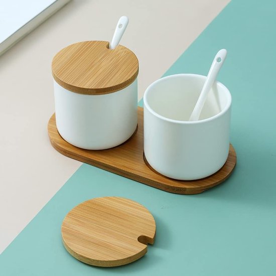 Suikerpot En Melkkan Set Met Deksel Lepel Keramische Roomkan Suikerpot Koffie Serveren Set Voor Huwelijkscadeau Keuken Thuis Hotel