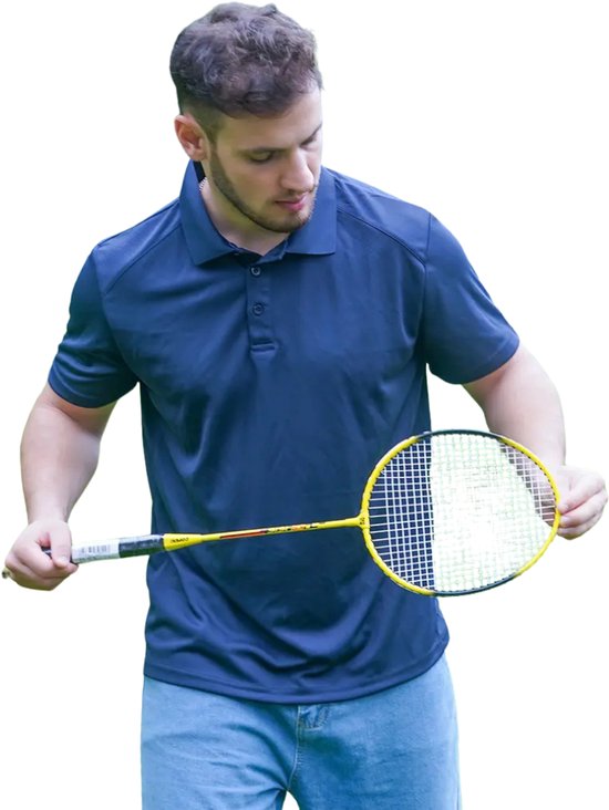 Nivard Golf Shirt Heren - T-shirt - Golfkleding - Golfen - Golf Accessoires - Polo Shirt - Zwart & Grijs & Blauw - Maat M van Merkloos — afbeelding 5