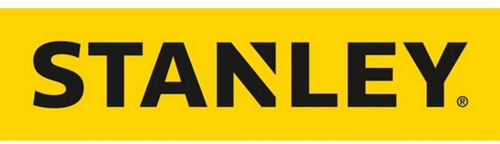 Stanley logo op gele band.