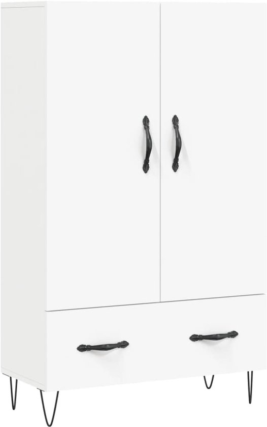 vidaXL Hangkast Riga 20x29,5x60 cm bewerkt hout wit vidaXL Hangkast Riga 20x29,5x60 cm bewerkt hout wit