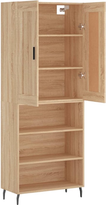 vidaXL Dressoir Artisan Eiken 69,5 x 34 x 90 cm, Stijlvolle