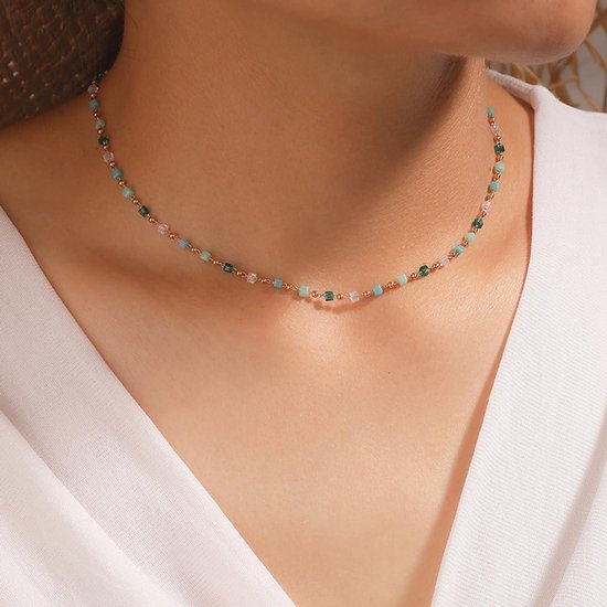 Prosy Choker in de vorm van een slang, halsketting, ketting, armband, handketting, willekeurig gebogen, punk, verstelbaar sieraad voor vrouwen en