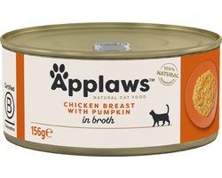 Applaws Blik Cat 156 gram Smaak - KIPFILET & POMPOEN