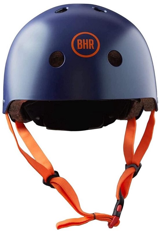 Kinderfietshelm BHR 817 Sport XS 45-49 cm blauw oranje, ABS buitenkant, 11 ventilatiegaten, CE goedgekeurd