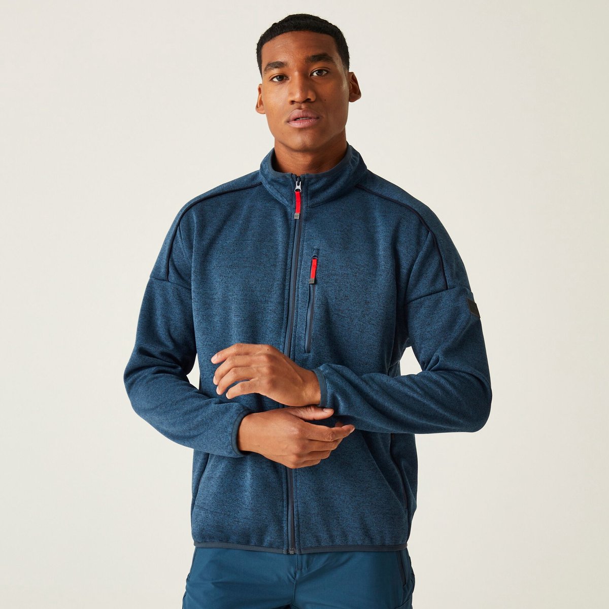 De Kassam wandelfleece met volledige rits voor heren Blauw