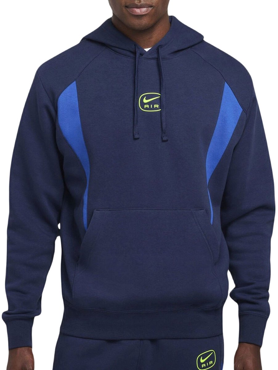 Nike Sportswear Air Fleece Hoodie Heren Blauw