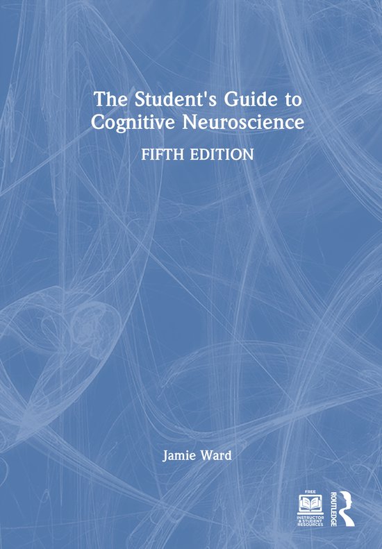 Livre : The Student's Guide to Cognitive Neuroscience, Cinquième Édition par Jamie Ward. Fond bleu abstrait.