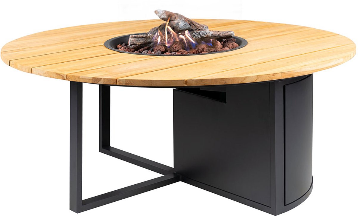 Cosi | Cosiloft 120 Round | Black Frame | Teak Top