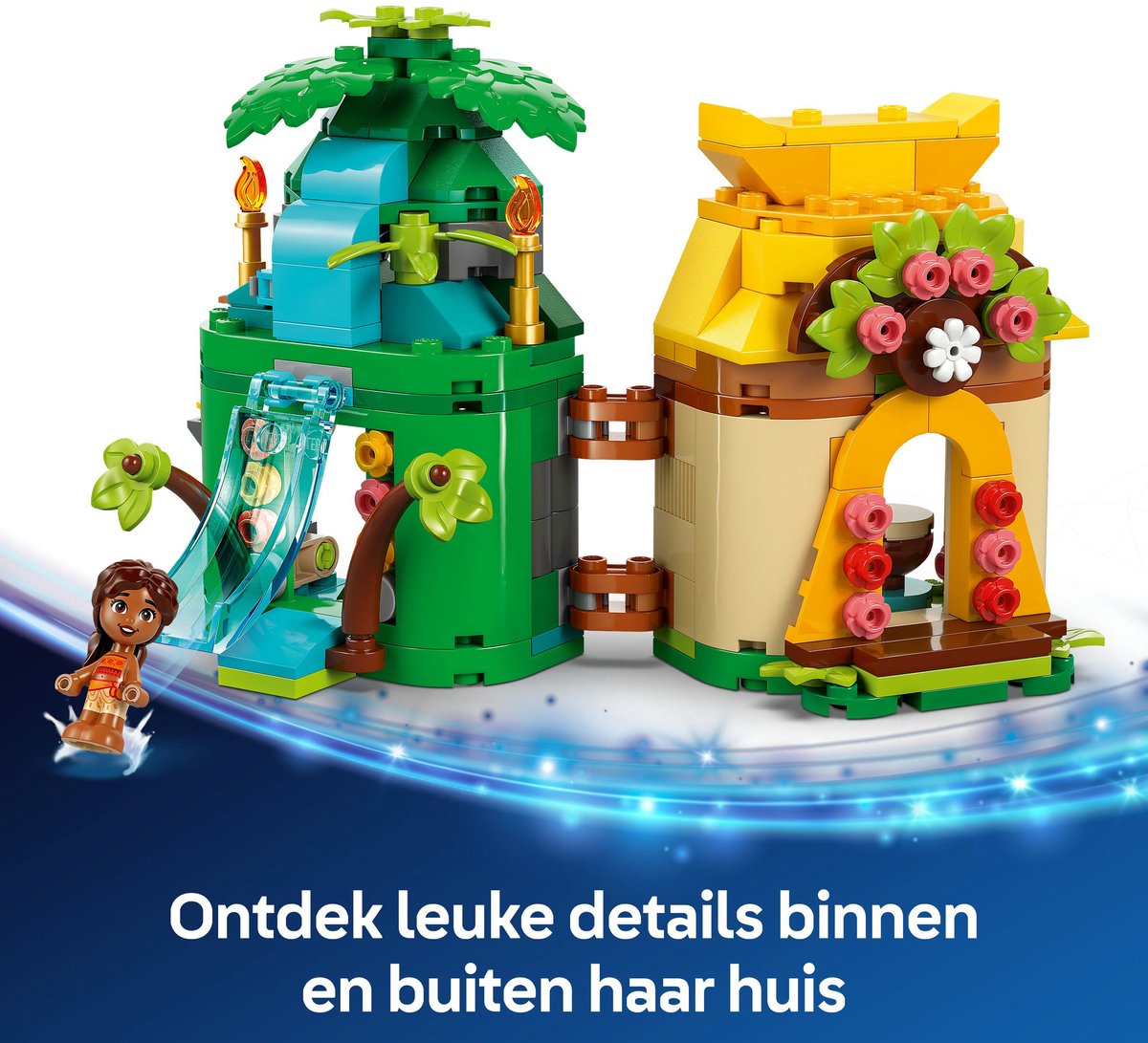 LEGO Disney Vaiana's speeleiland: dubbelzijdig micromodel met 3 figuren thumbnail 5