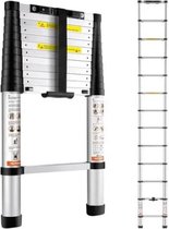 Bol.com Telescoop ladder - Telescoopladder aluminium - Schuifladder teleschopische - Anti slip - 4 meter aanbieding