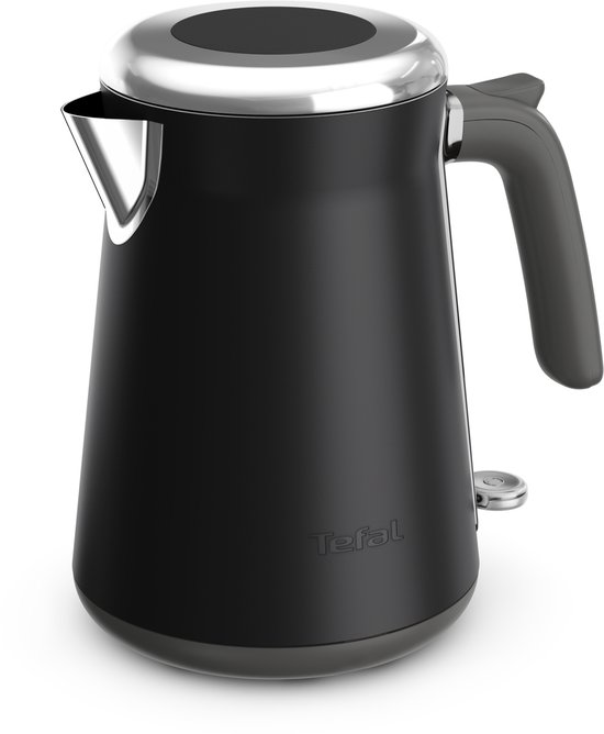 Tefal Collection KI6668 - Waterkoker - 1,7L - Stijlvol Retro Design - 1-kopsindicator - Automatische Uitschakeling - 2400W - Zwart
