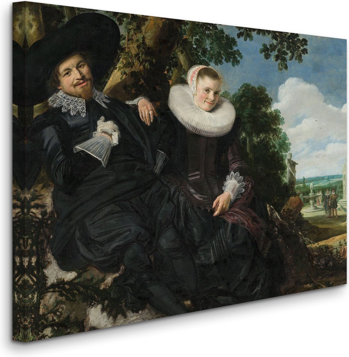 Frans Hals - Wedding portrait of Isaac Abrahamsz Massa and Beatrix van der Laan - Huwelijk