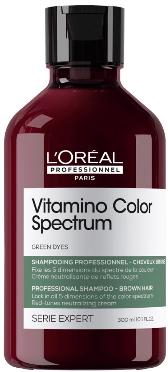 L’Oréal Professionnel Vitamino Color Spectrum Groene Shampoo - Neutraliseert rode ondertonen - Voor donkerbruin haar - 300 ml