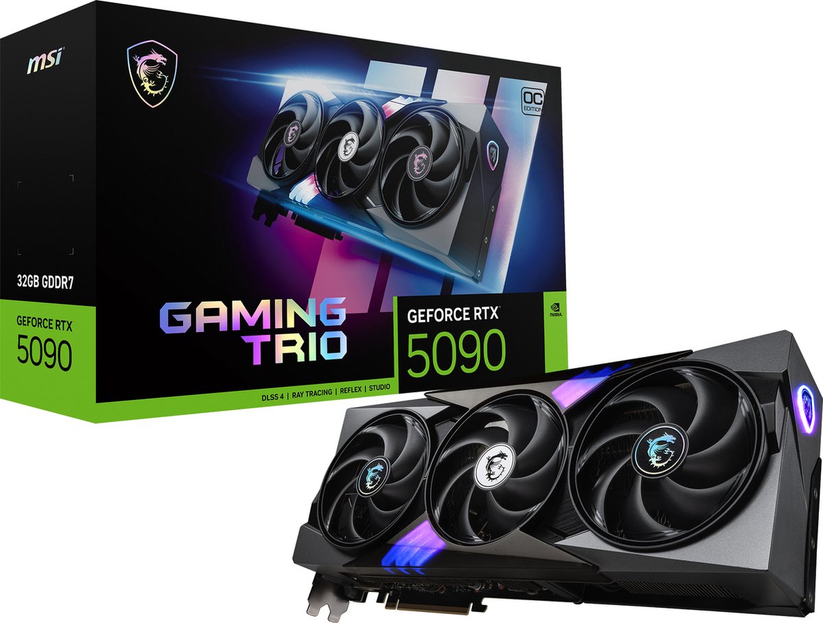 MSI GAMING GeForce RTX5090 TRIO OC 32GB NVIDIA GeForce RTX 5090 GDDR7