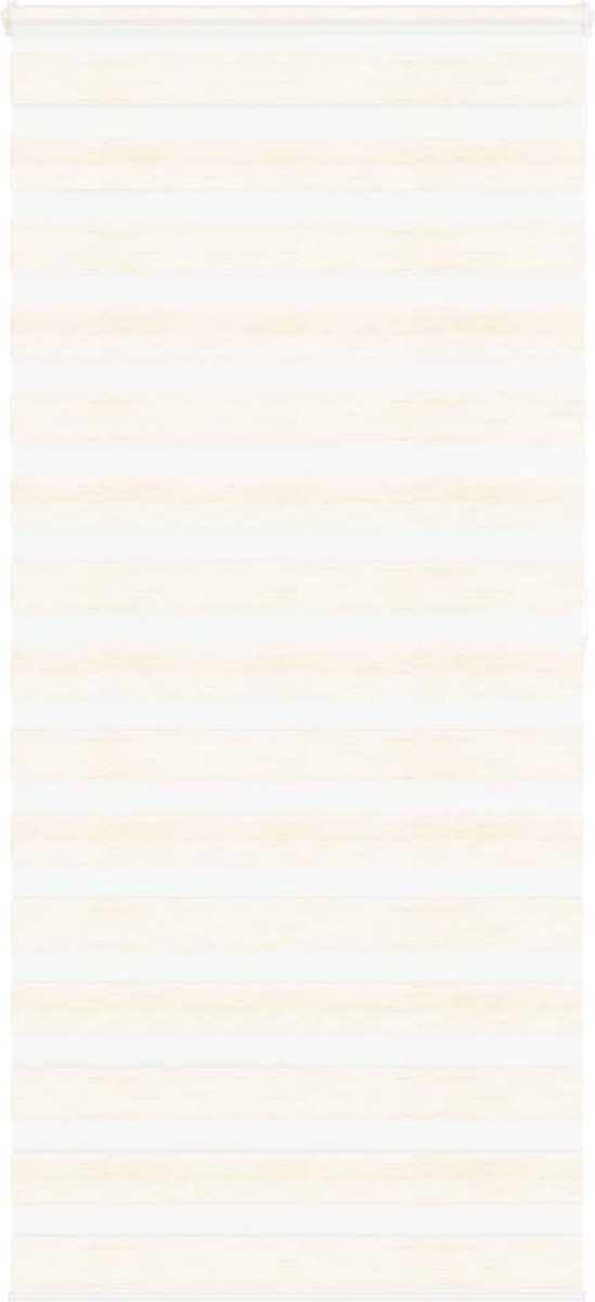 vidaXL - Zebra - rolgordijn - 115x200 - cm - stofbreedte - 110,9 - cm - marmerbeige