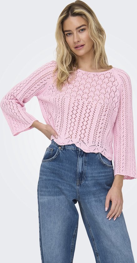 Only pull Onlnola Life 3/4 pull Knt Noos 15233173 Pink Candy femme taille - S