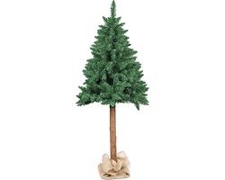 Vikingchoice Kunstkerstboom 160 cm Groen - Spar met Houten Stam