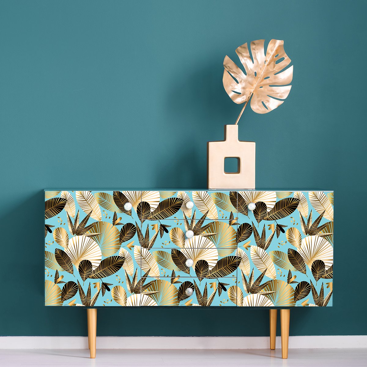 Ambiance Sticker Scandinavische meubelsticker botvid 40 x 60 cm Multi color