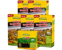 ECOstyle Groene Daken Bundel - Totaalpakket voor Sterke, Groenblijvende Groene Daken - voor 50 m2