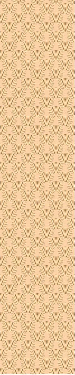 Voorgelijmd vliesbehang - SCANDINAVISCHE ART DECO BEIGE BOGEN - 1 rol van 300x60cm