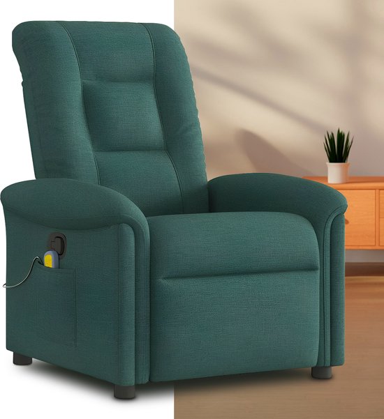 GranMaison Massagestoel Elektrisch Donkergroen 1 Persoon - Massagestoel - €227,95