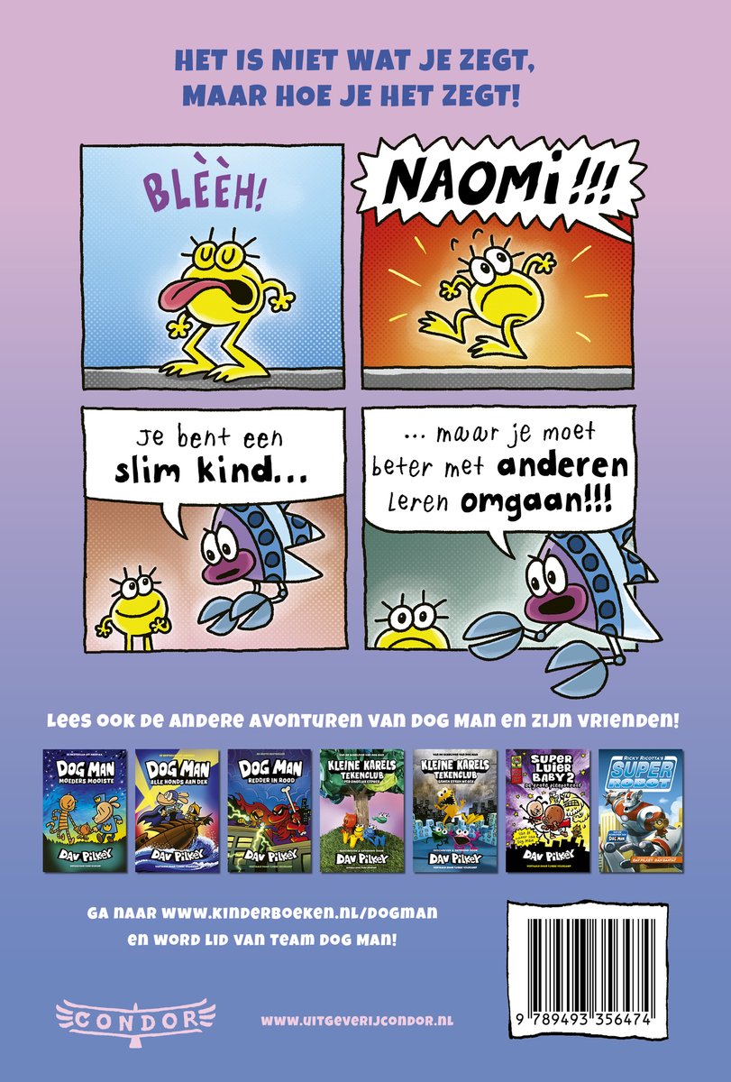 Kleine Karels Tekenclub 5 - Doe wat ik kwaak - back cover
