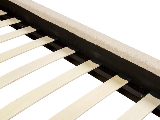 VILETTE - Lit double - Beige - 180 x 200 cm - Bouclé