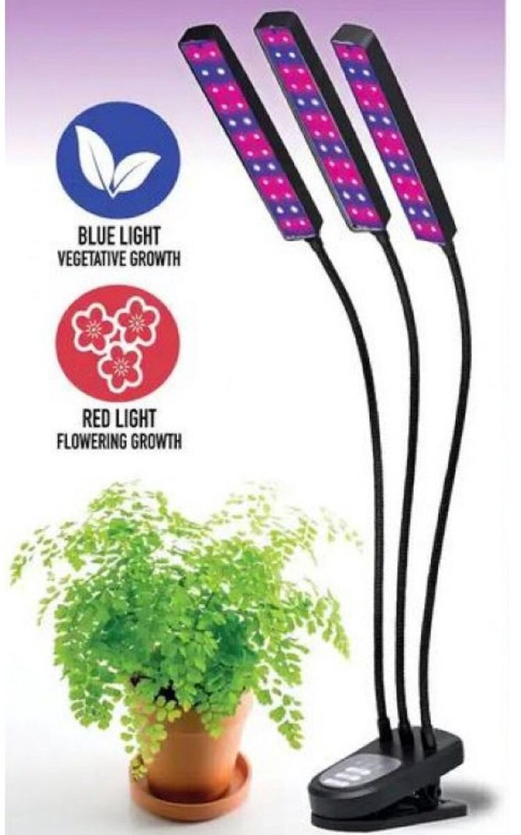 Kweeklamp LED volspectrum plantenverlichting - Groeilamp - Kweeklampen - Groeilamp voor planten - Kweekverlichting voor kamerplanten - 72 Leds - 36W