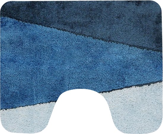 Dutch House Tapis de Toilette Dijon - 60x50cm - Blauw