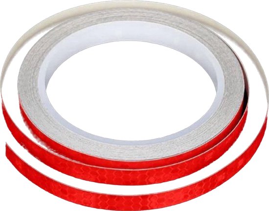 CHPN - Reflecterende tape - Refelectie tape - Reflector-Fietsstickers - Auto tape - Rood - Zichtbaarheid op de weg - Rood - 5meter van CHPN — afbeelding 2