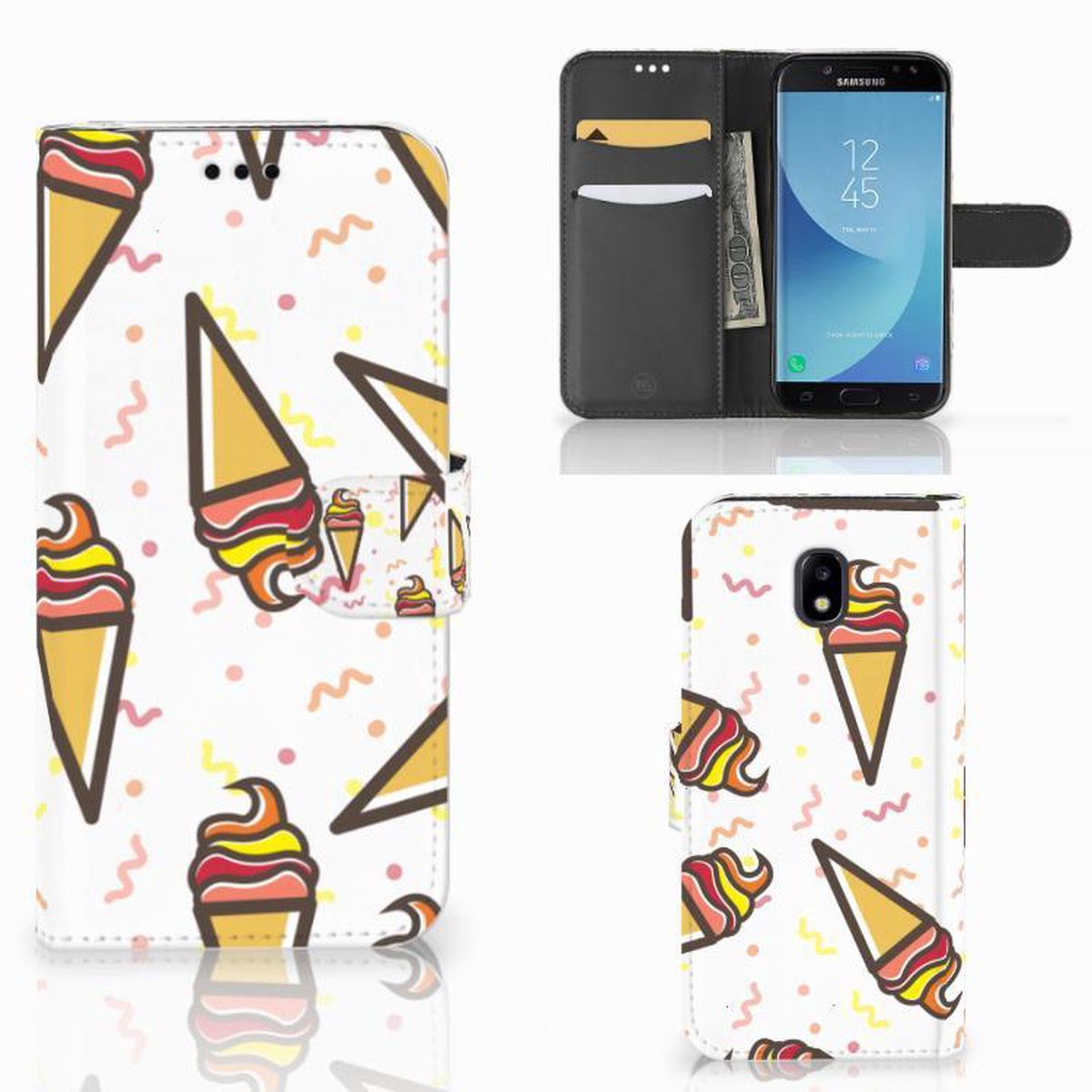 Samsung Galaxy A30 Book Cover Icecream