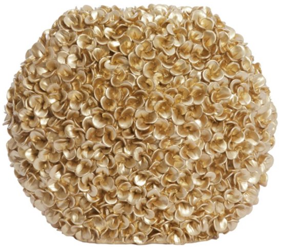 Light & Living Vaas Phylia - Goud - 44x20.5x38.5cm - Kunststof - Modern - Bloemenvaas - Woondecoratie - Decoratieve vaas voor woonkamer of slaapkamer