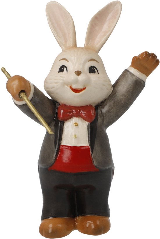 Goebel - Pasen | Statue décorative Haas Musicien Chef d'orchestre | Faïence - 8cm - Lapin de Pâques