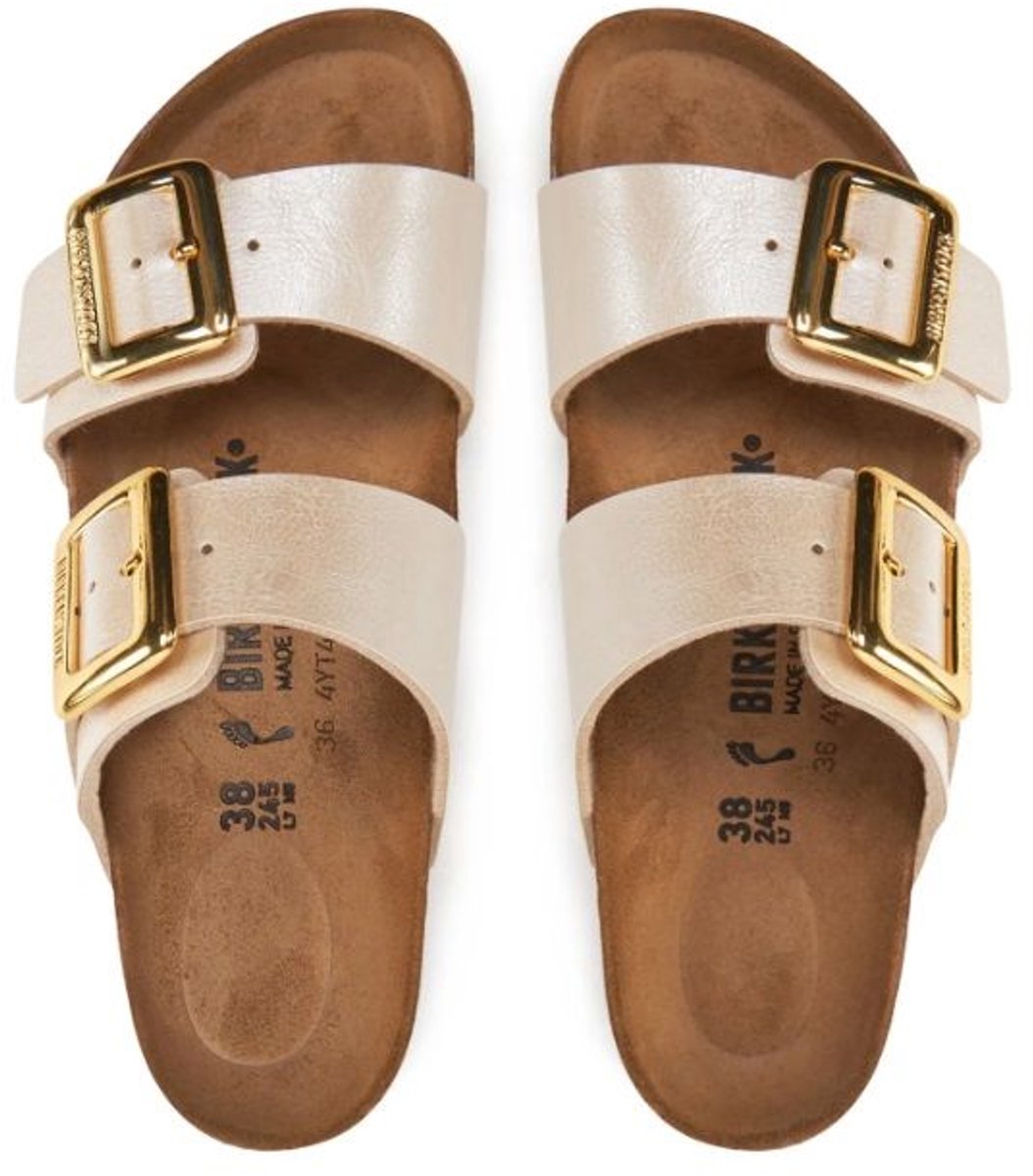 Birkenstock Sydney Cushion Buckle Narrow Fit Graceful Pearl Beige