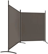 COSTWAY 184 x 184 cm scheidingswand op wieltjes, 1-delig scherm, opvouwbare scheidingswand, gemaakt van stof (grijs COSTWAY 184 x 184 cm scheidingswand op wieltjes, 1-delig scherm, opvouwbare scheidingswand, gemaakt van stof (grijs