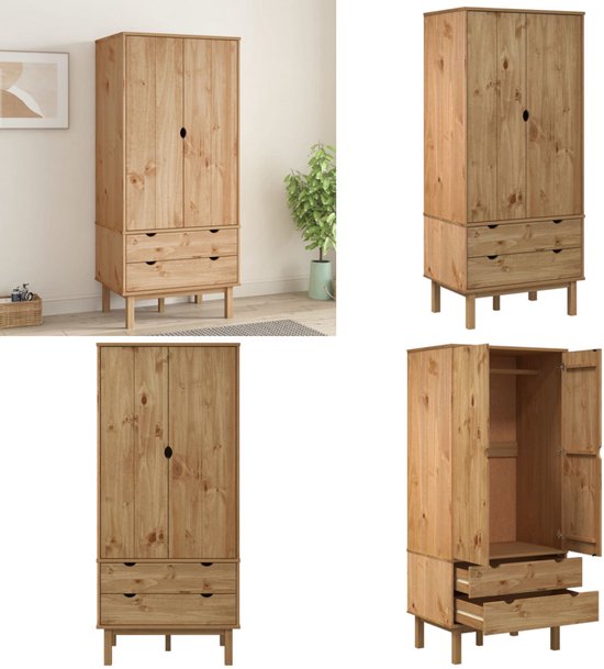 Vicco Enya Kledingkast - 60 x 180 cm met lade Hout